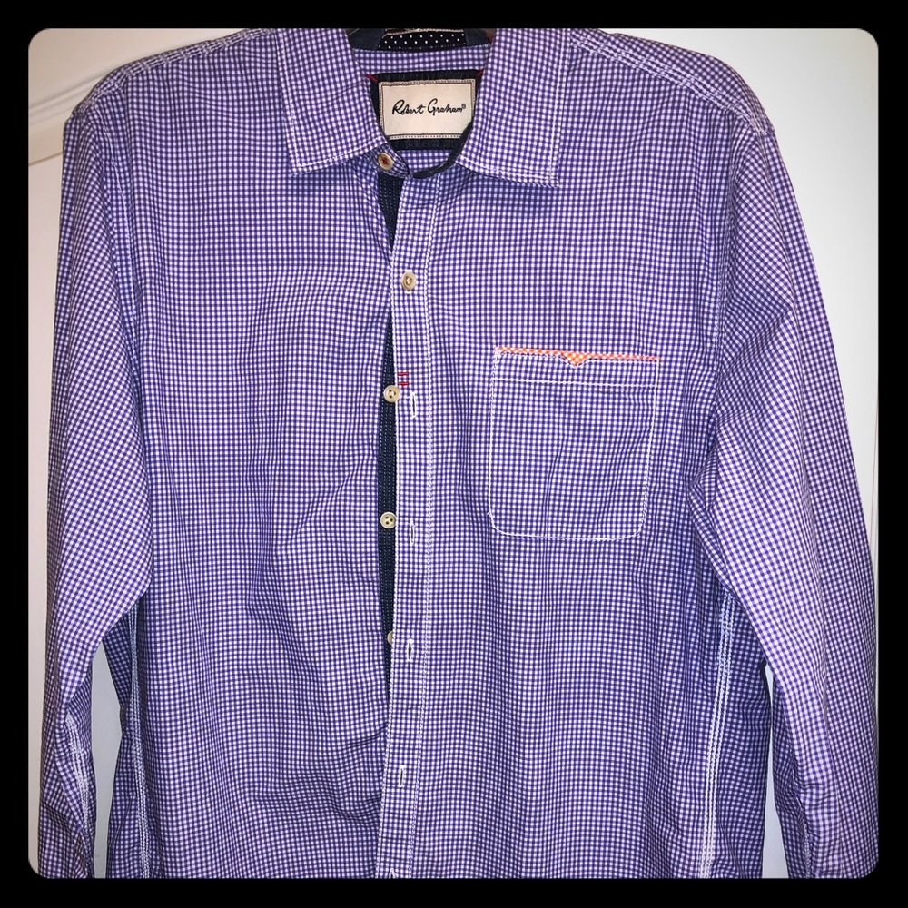 Men’s Robert Graham oxford shirt size Large